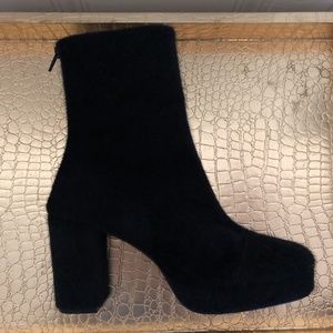 Free People Day for Night Faux Fur Platform Boots
